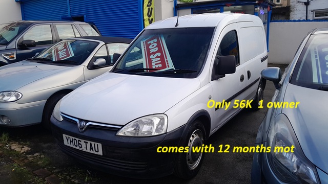 Vauxhall-Corsa Combo CDti van -1 owner 56k side door